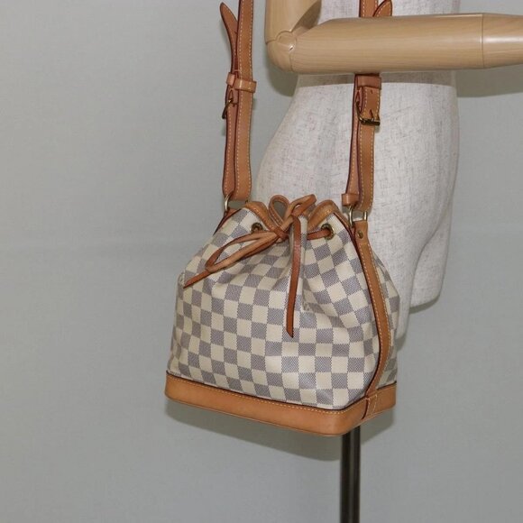 LOUIS VUITTON Damier Azur Noe BB Shoulder Bag N41220 LV Auth 145590 - Picture 1 of 16